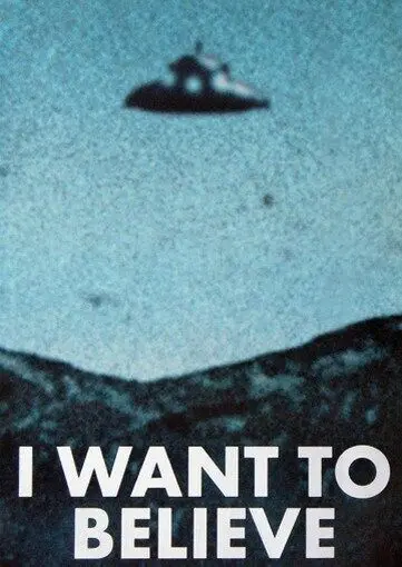 I WANT TO BELIEVE POSTER X Files UFO NEW RARE HOT