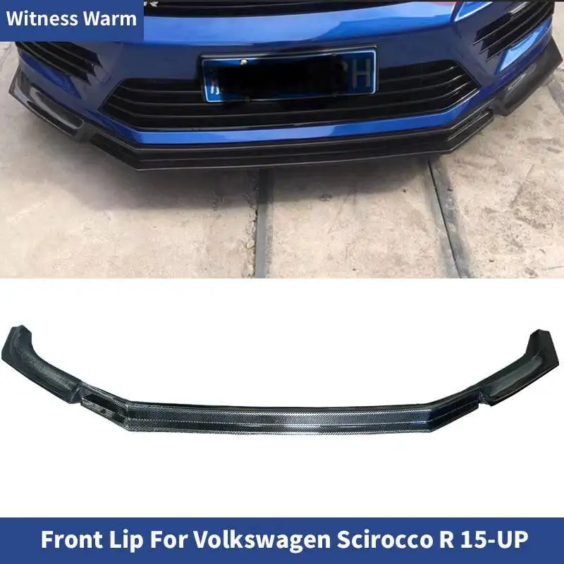 Becquet de Pare-Choc Avant en Fibre de Carbone pour Voiture Volkswagen, Accessoire Automobile Contrastant pour Rocco R, Pelle Uniquement 15