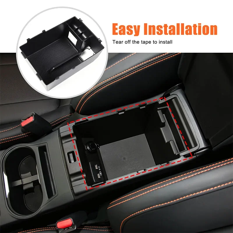 

For Subaru XV 2018 2019 2020 2021 2022 Car Styling Car Armrest Storage Box Cover Center Console Tray Car Accessories