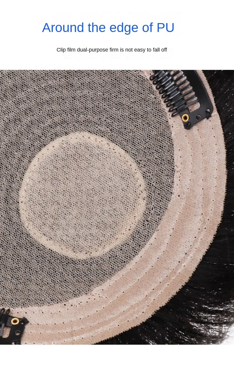 남성용 헤어 가발 클립 남성용 인간의 머리카락 가발 토퍼 리얼 헤어 가발 교체 블록 오버 헤드 천연 남성용 가발 조각