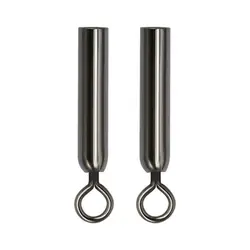 10pcs 360 Degree Straight Floats Connector Swivel Straight Type Fishing Floats Holders Stainless Steel Wear Resistance