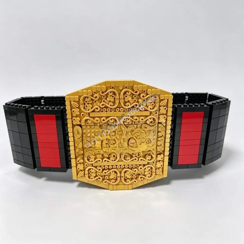 NEW 1564PCS Championship Belt Wearable Building Blocks Model Custom Puzzle DIY Assembly Toy Creative Sports Entertainment Gift