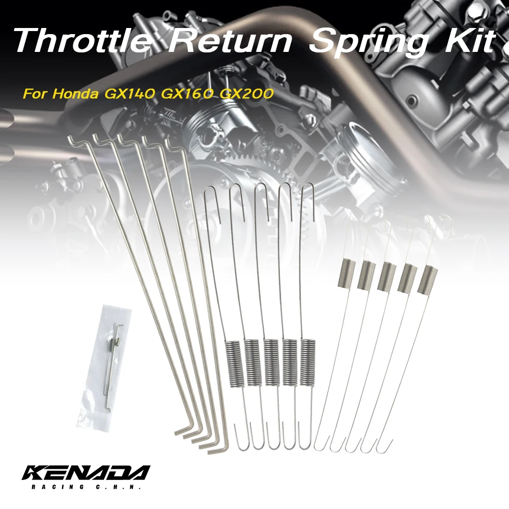 Throttle Return Spring Kit for Honda GX140 GX160 GX200 11hp Governor Link Rod Speed Control Spring