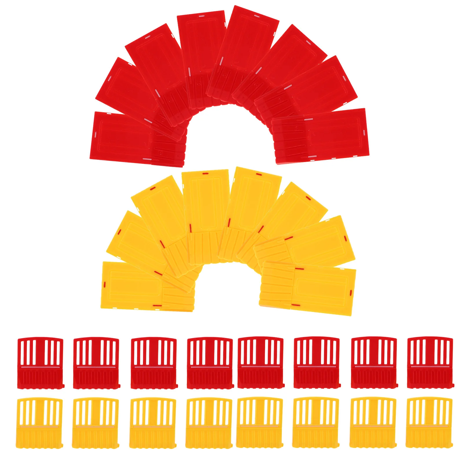 

32pcs Micro Landscape Fence Miniature Construction Fence For Roads Diy Layouts Realistic Lightweight Durable Versatile Outdoor