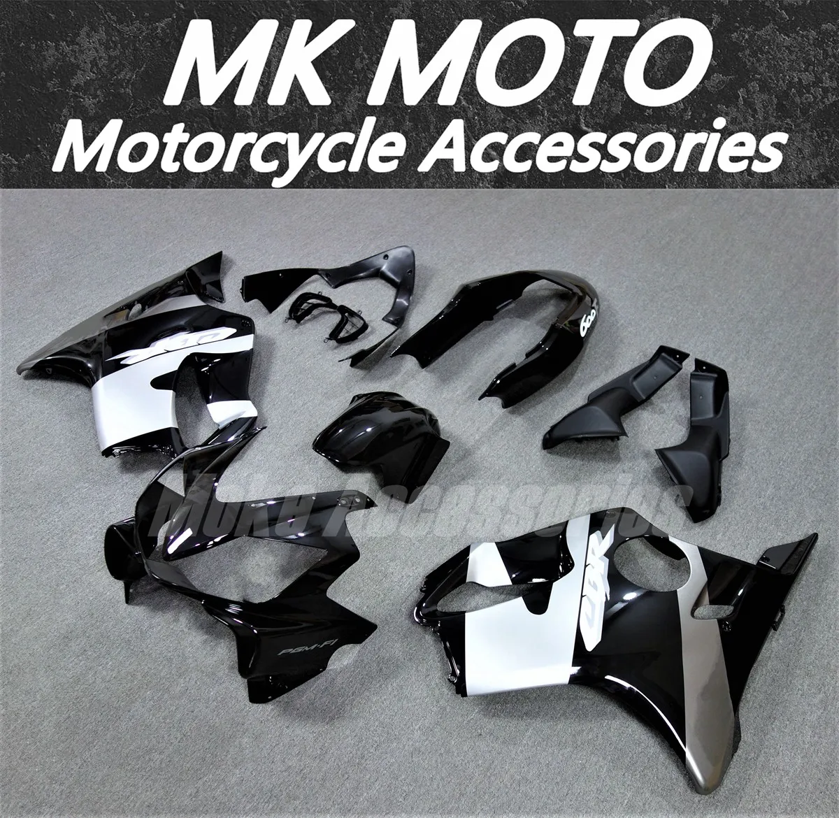 Motorcycle Bodywork Set For Cbr600f F4i 2004 2005 2006 Fairings Kit Fit High Quality Abs Injection Bright Black Silver