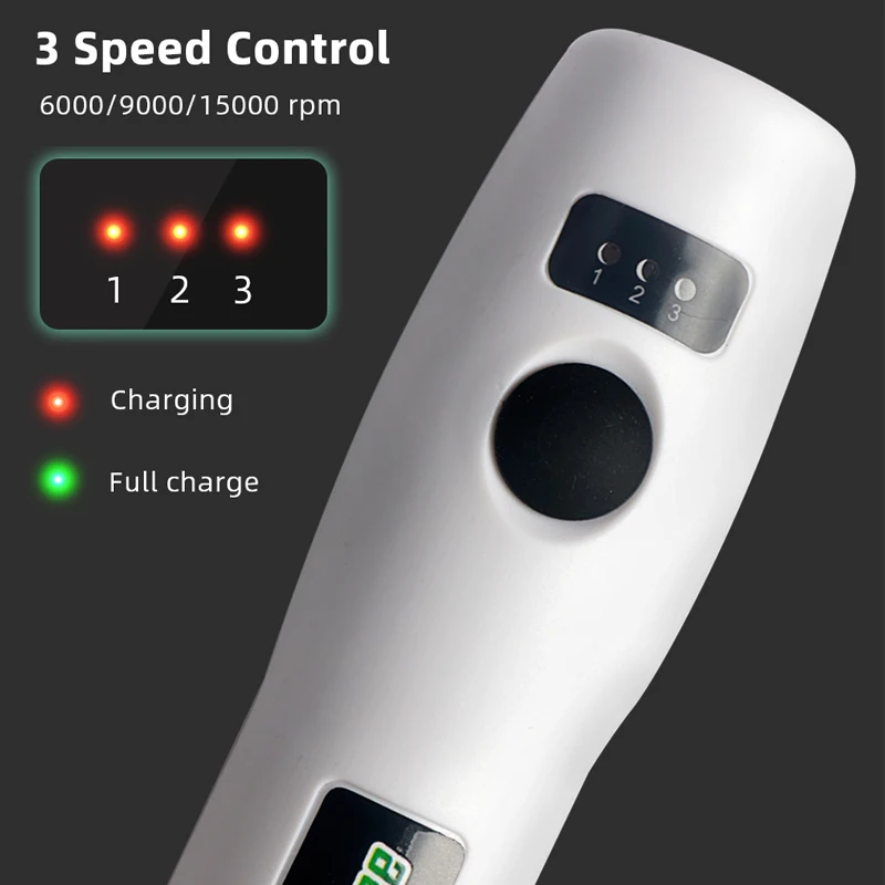 Bolígrafo de grabado inalámbrico USB recargable, Mini bolígrafo de Taladro Inalámbrico, herramienta rotativa de 3 velocidades, juego de accesorios de molienda Dremel