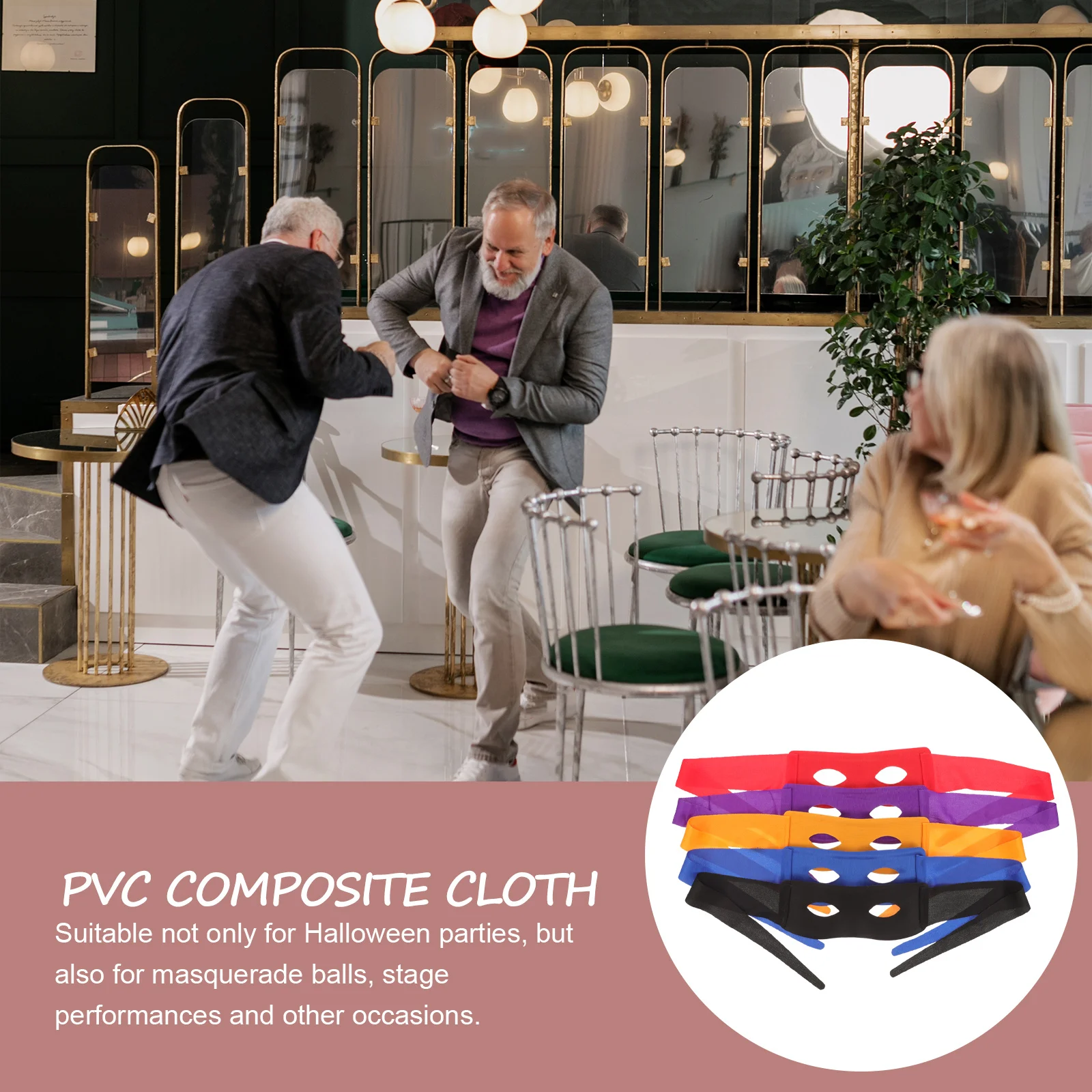 

5Pcs Half Face Mask Men Exquisite Craftsmanship Masquerade Cosplay Party Mask Costume Accessory Masquerade Masks Male