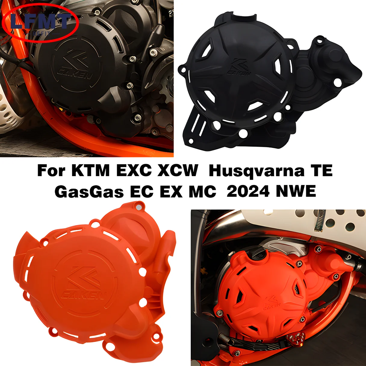 Baru 2024 untuk KTM EXC XCW XC-W 250 300 TPI Pelindung Kopling Penutup Pelindung Pengapian PRO 2T untuk Husqvarna TE TE untuk GasGas MC EX EC
