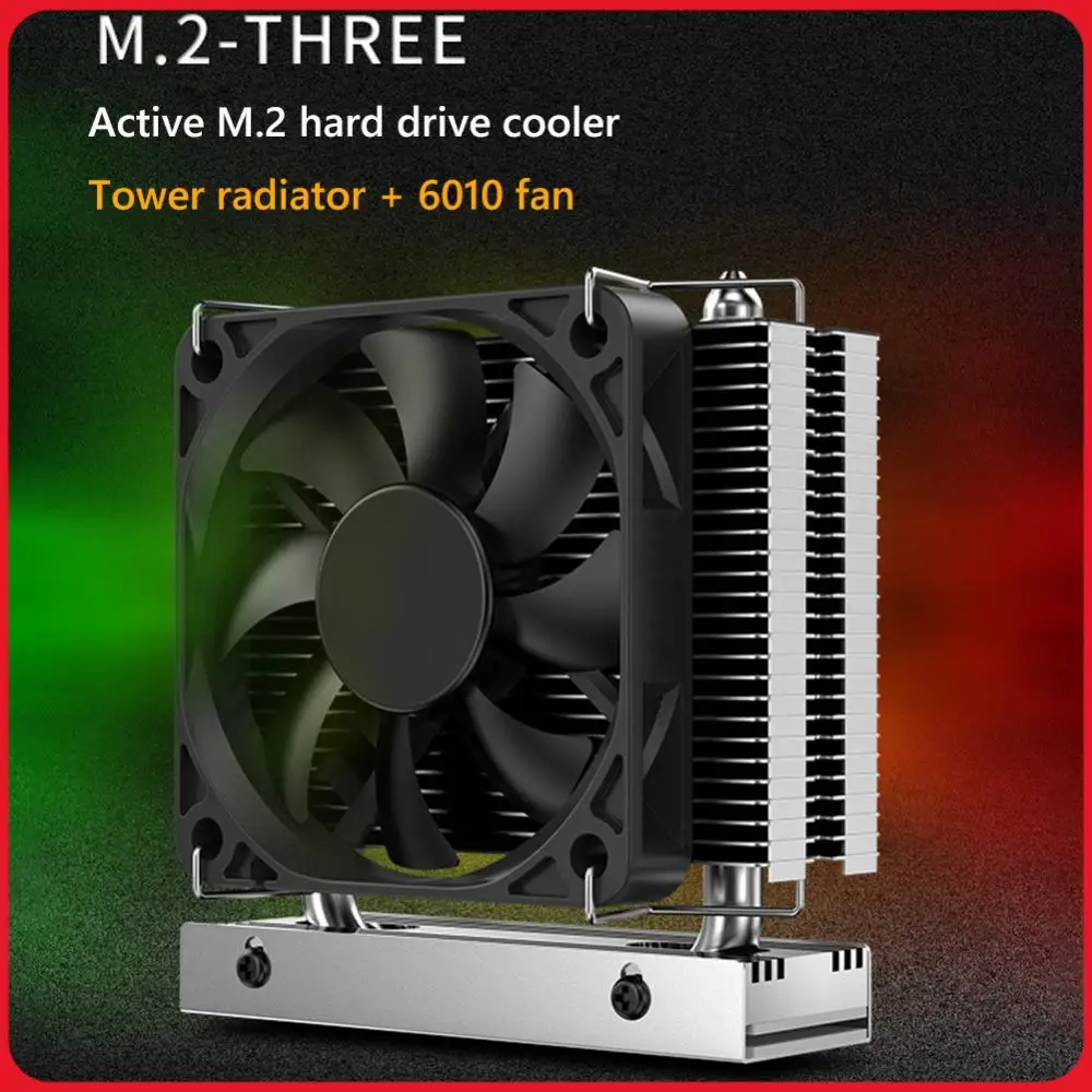 

M.2-THREE M.2 2280 SSD Heatsink PCIe4.0/5.0 Aluminum Heatsink Cooling Thermal Pad Solid State Drive Radiator for Desktop PC