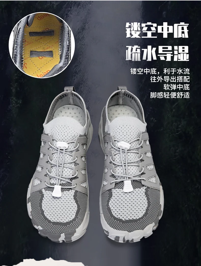 

Mountaineering Hiking Shoes Mens Outdoor Comfortable Wearable Climbing Trekking Sneakers Mens Sports Work Shoes
