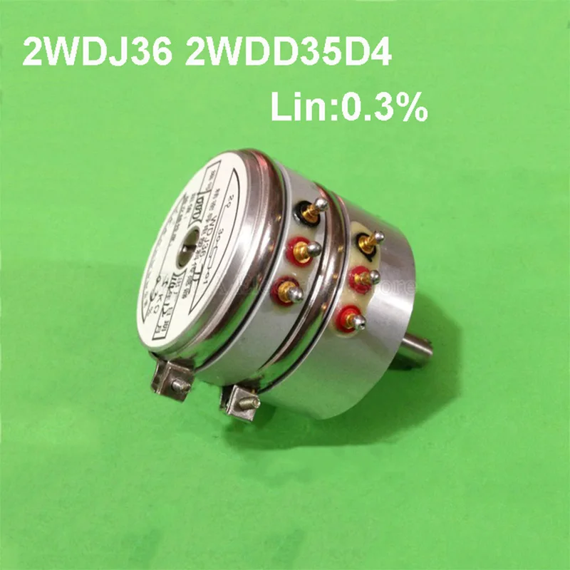 

1Pcs 2WDJ36 2WDD35D4 Linear 0.3% Dual Conductive Plastic Potentiometer Angular Displacement Sensor 1K 2K 5K 10K