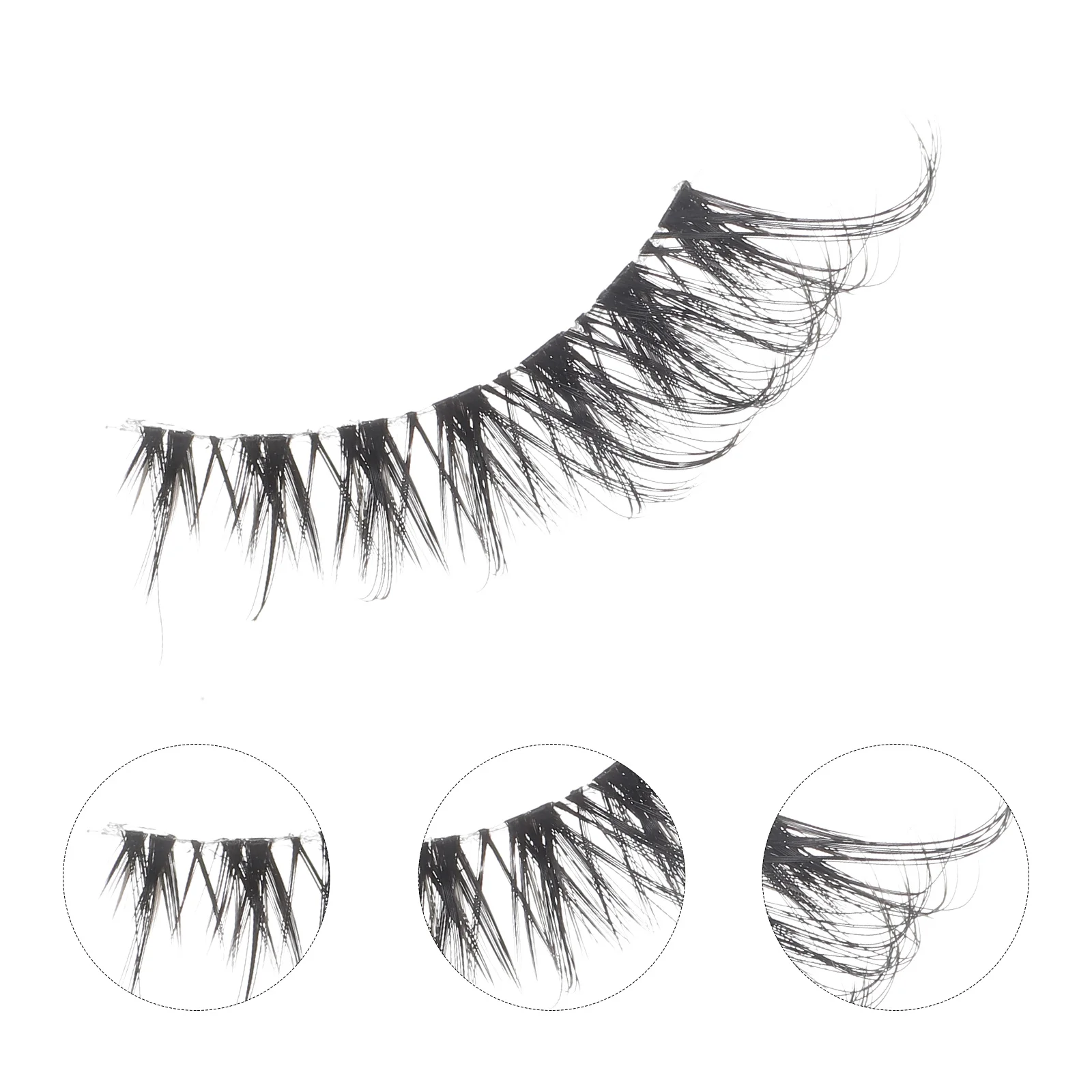 5 أزواج من الرموش الصناعية بتصميم كلاسيكي خفيف الوزن شريط رموش صناعية سهل الحمل بمظهر طبيعي مجموعة رموش مكياج كبيرة