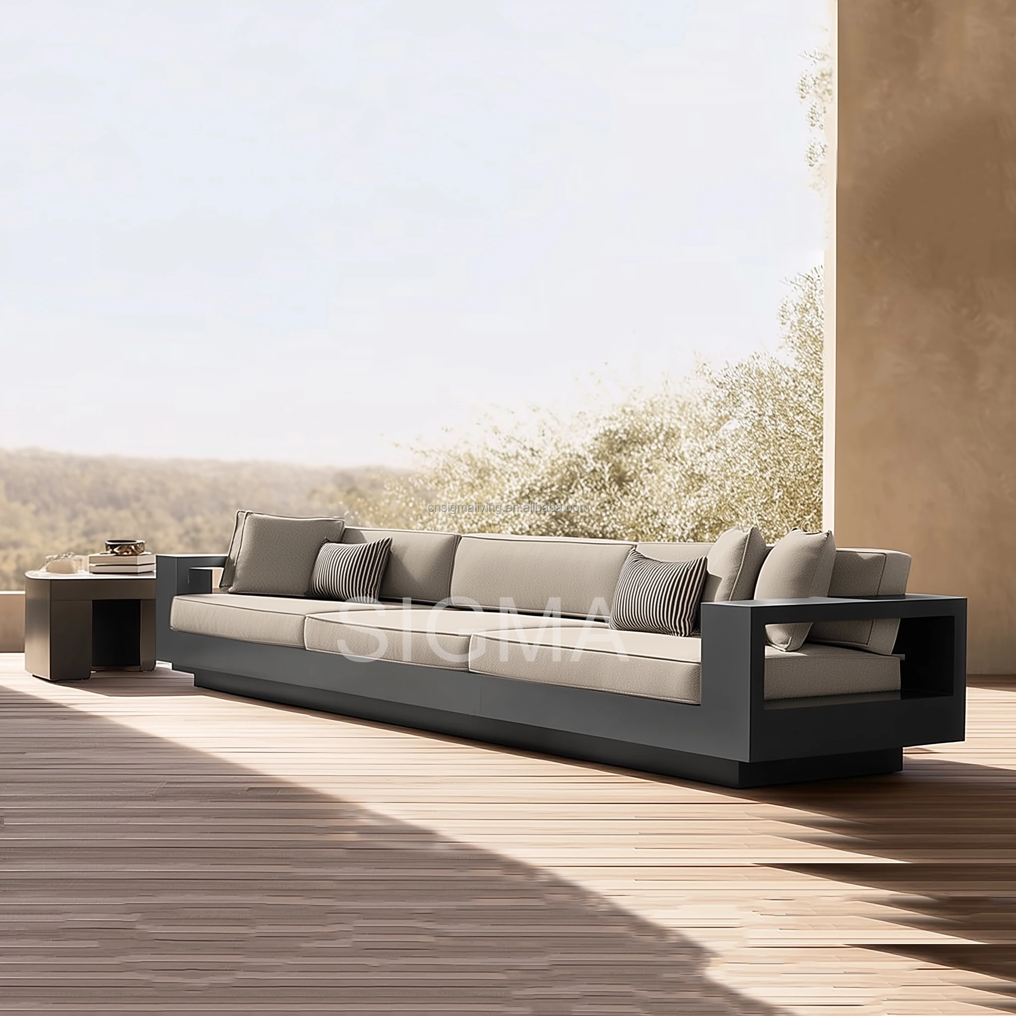 Outdoor Furniture Luxury Waterproof Modern Garden Furniture Set Aluminum Patio Couch Outdoor Sofa Set