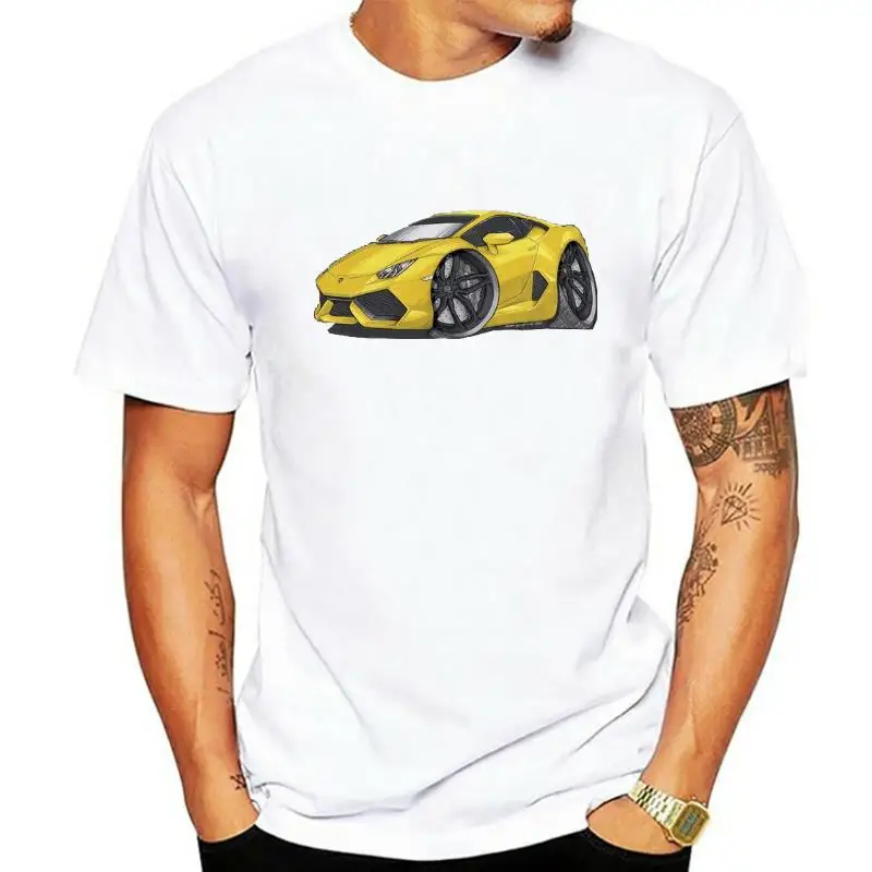 Huracan Yellow Black Koolart T Shirt for Men