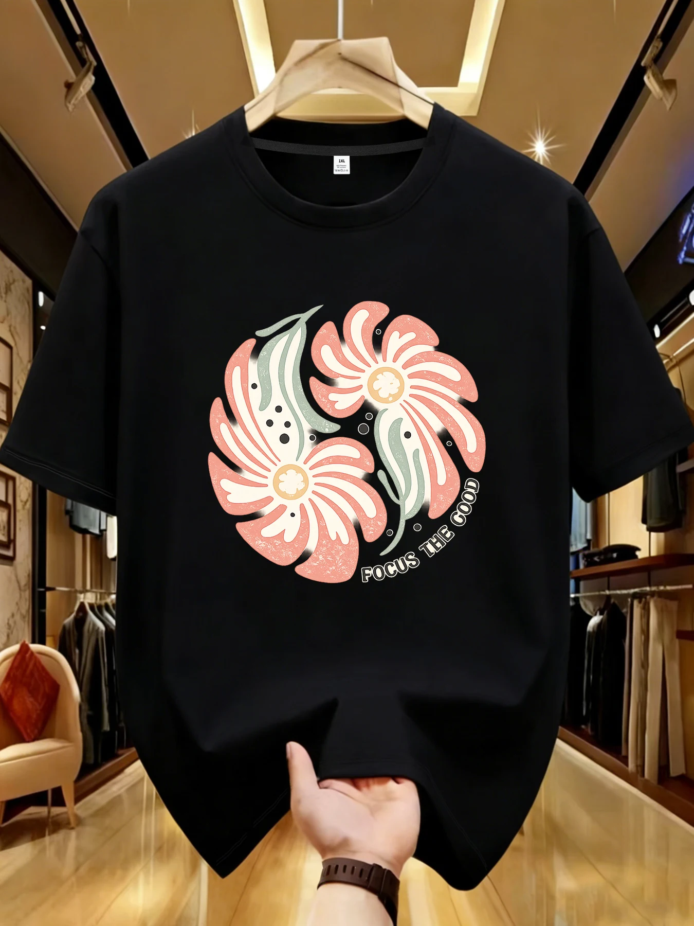 

【WDS01445】Creative printing plus size women's T-shirt summer casual street fashion women's Joker short sleeve T-shirt