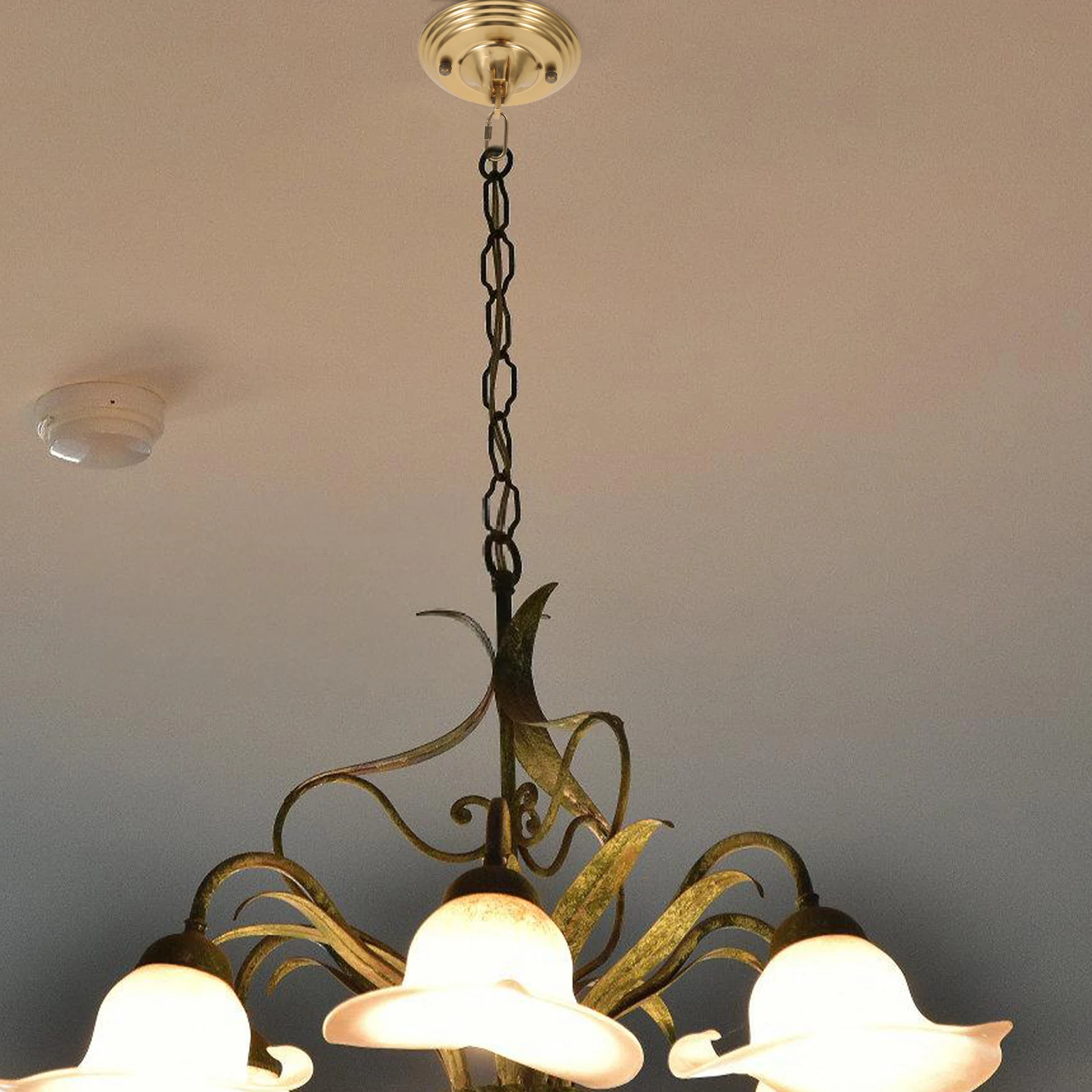 

Ceiling Canopy Plate Replacement Metal Mounting Bracket For Pendant Light Durable Hardware Cover Vintage Style Ceiling Light