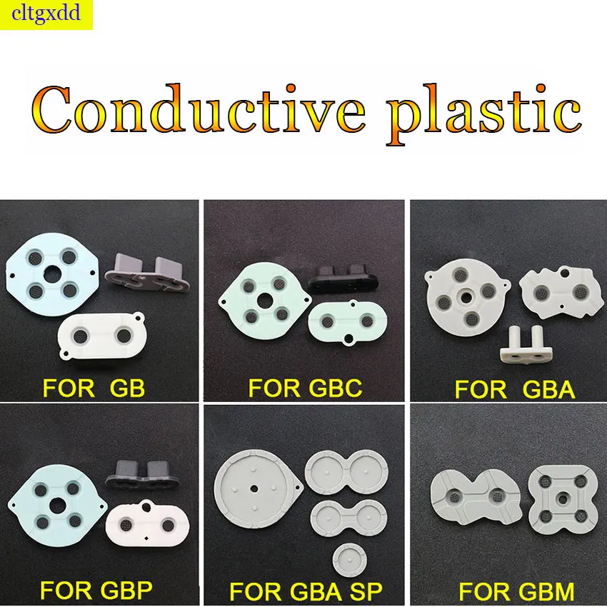 

1 set of plastic rubber conductive buttons A-B D-pad for GB/GBC/GBP/GBA SP/GBM/GBA silicone start selection keyboard