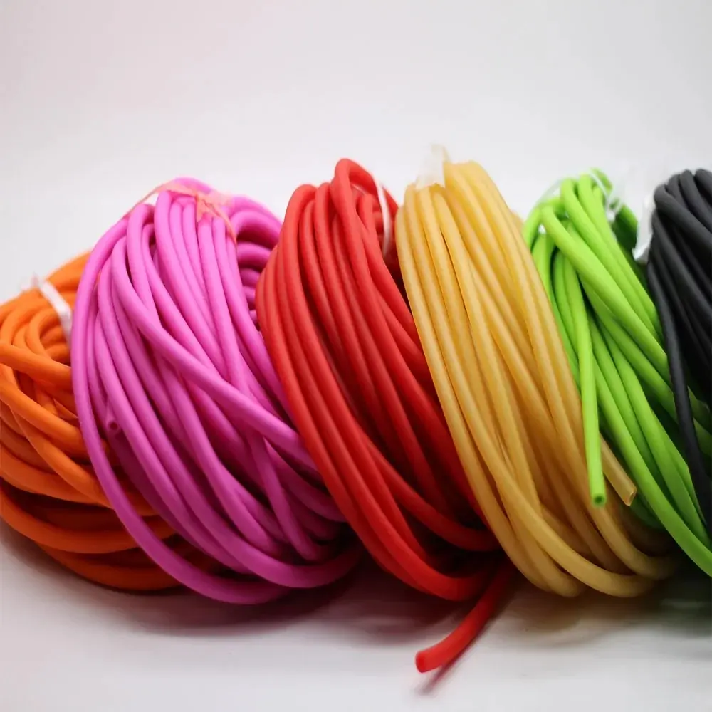 5mm*5/10m Outdoor Natural Latex Rubber Tube Stretch Elastic Slingshot Replacement Band Catapults Sling Rubber