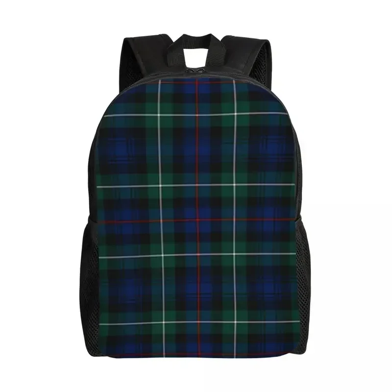 Clan Mackenzie Tartan Backpacks for Men Women School College Student Bookbag Fits 15 Inch Laptop Scotland Art Bags