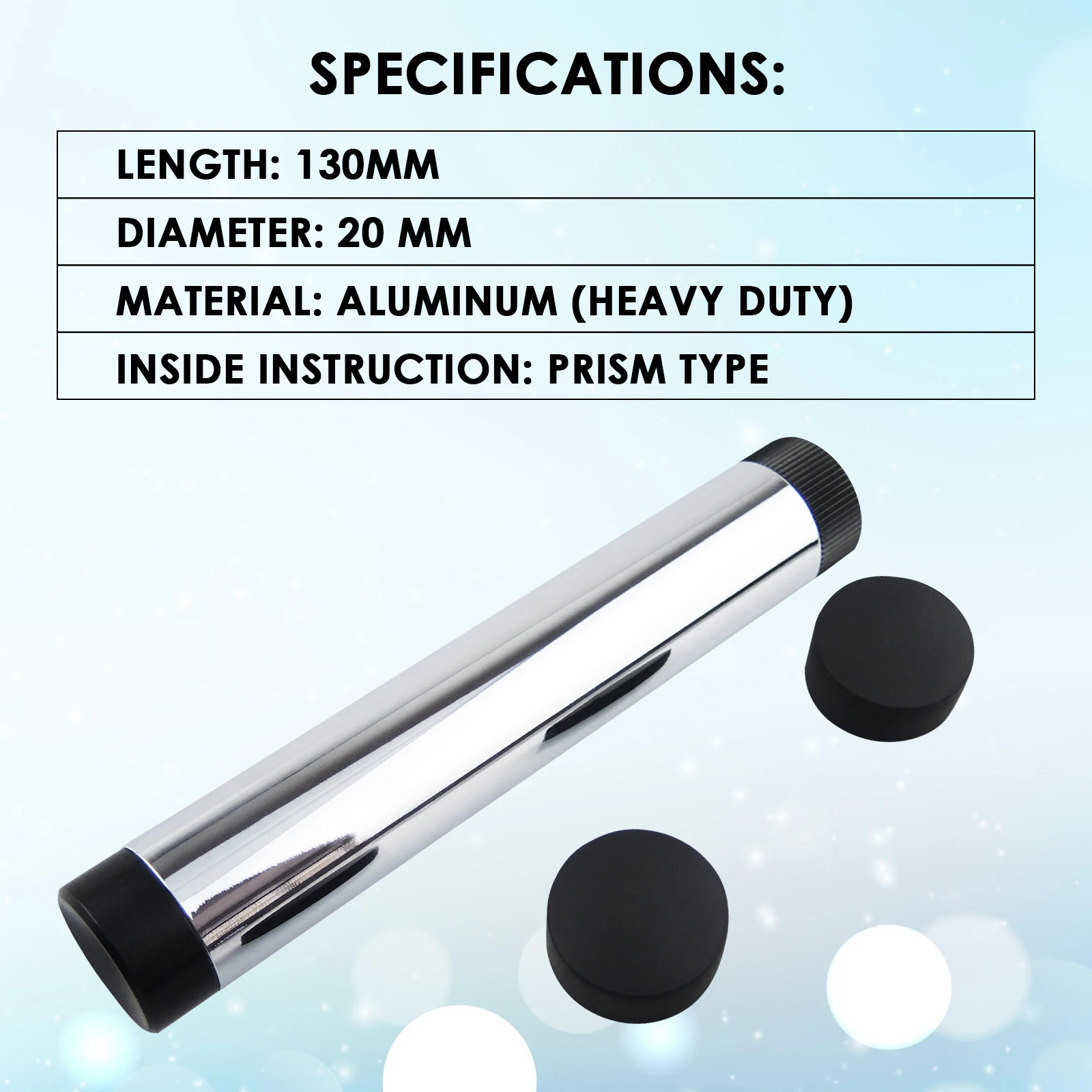 Handheld Big Prism Spectroscope Gemstone 130mm Jeweler Tool Gemology Testing Magnifier Heavy Duty