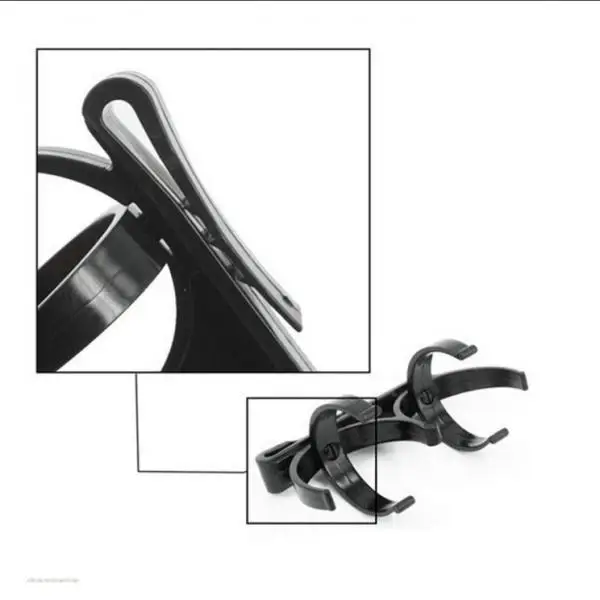 3-4pack Plastic Black Golf Accessory Golf Ball Holder Clip Clamp for Golfer Club