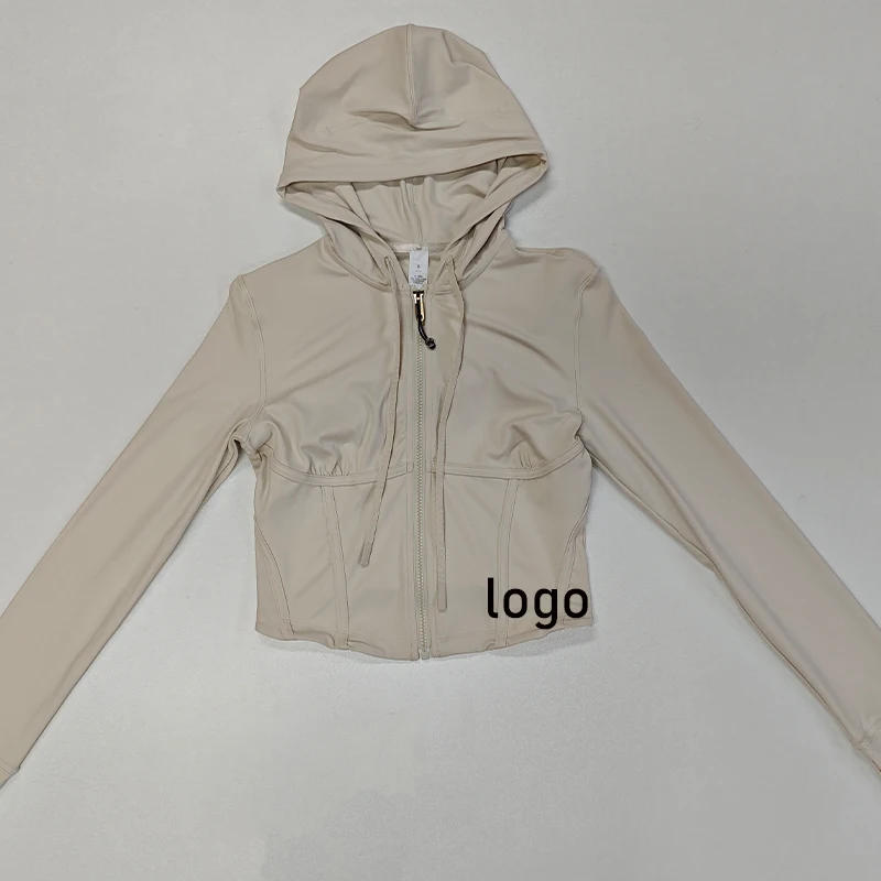 Jacket Women's Zipper Running Cycling Fitness Top Tight Long Sleeved Quick Drying Slim Fit Yoga Suit Gym Wholesale Custom Logo