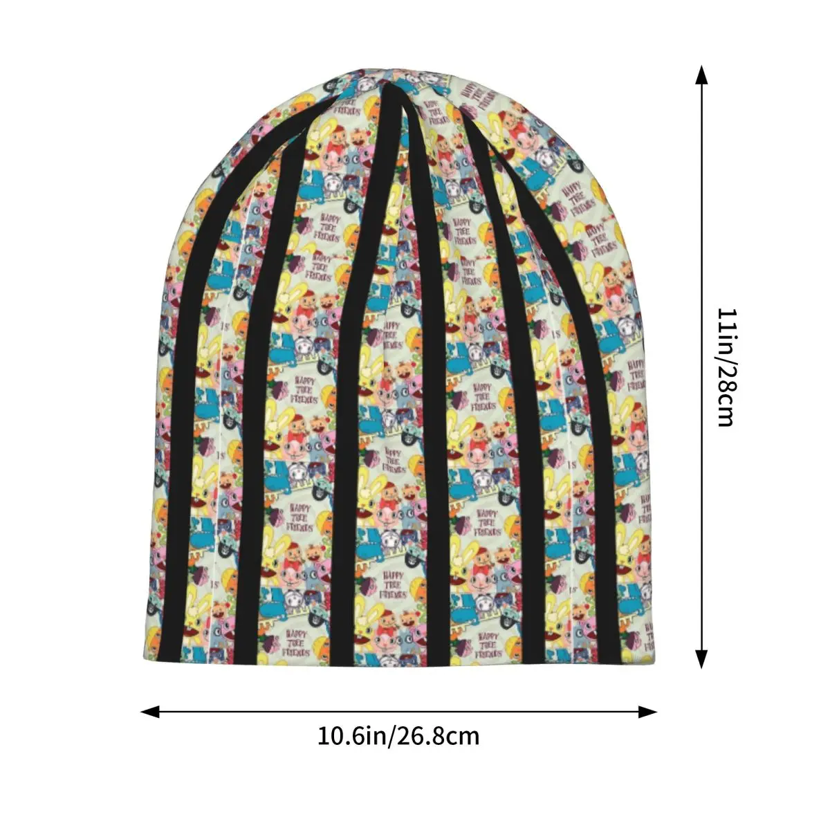 Happy Tree Friends Sticker Perfect Gift Warm Knitted Cap Fashion Bonnet Hat Autumn Winter Outdoor Beanies Hats for Unisex Adult