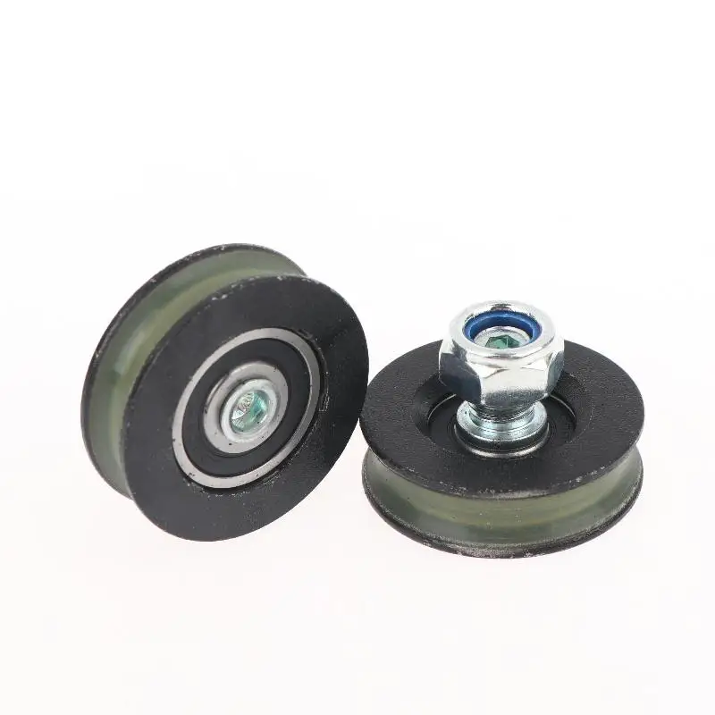 Heavy Duty Groove Sliding Pulley Wheels Smooth Rotation Durable Bearing for Home Renovation DIY Hardware Projects