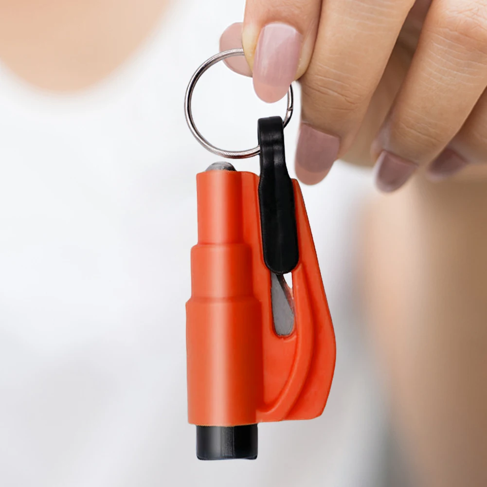 1-5PCS 3-in-1 Car Safety Hammer Window Breaker & Seat Belt Cutter Keychain Mutifunction Emergency Rescue Tool Auto Accessories