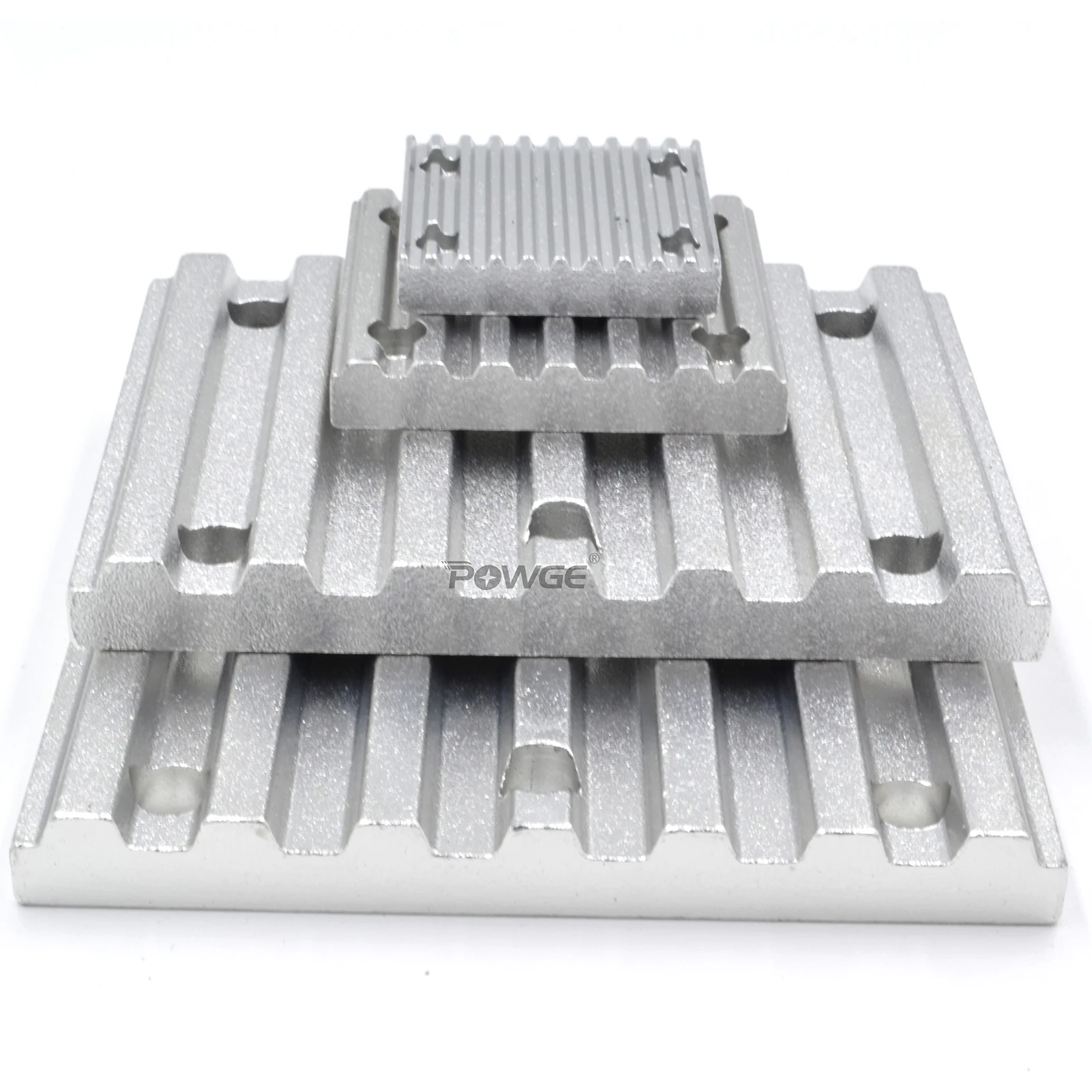 POWGE Aluminum Arc Clamp Tooth plate HTD 2GT 2M 3M 5M 8M 14M STD S2M S3M S5M S8M S14M for Open Timing Belt connection Fixed clip