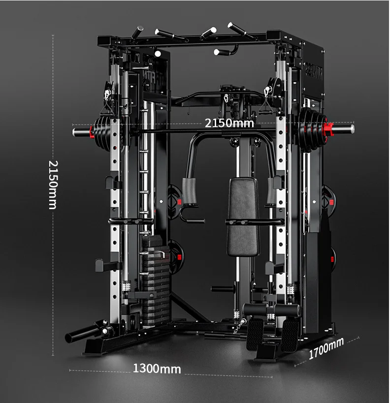 Smith machine integrated training equipment home fitness multi-functional combination set squat bench press gantry frame bird