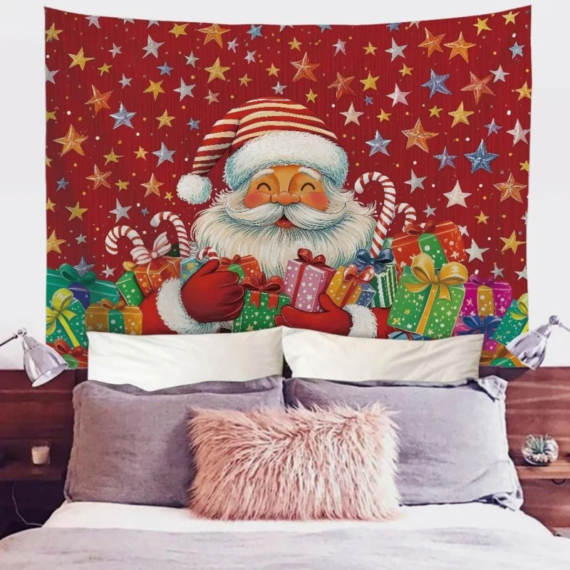 

Santa Claus winter tapestry suitable for bedroomliving roomdormitoryholiday party background decoration