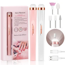 YIKOOLIN Acrylic Electric Nail Drill Portable Nail Drill Machine Professional Drill Bits for Remove Nails Pedicure Manicure