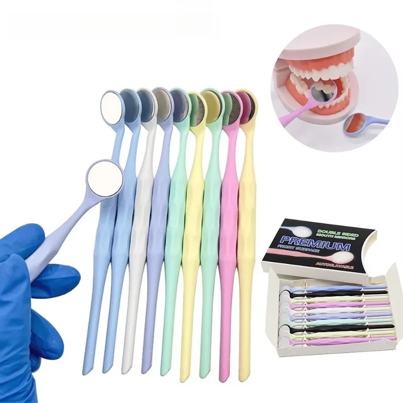 40Pcs Dental Double Sided Mouth Mirrors Autoclavable Premium Front Surface Exam Reflector Oral Mirror Dentistry Tools