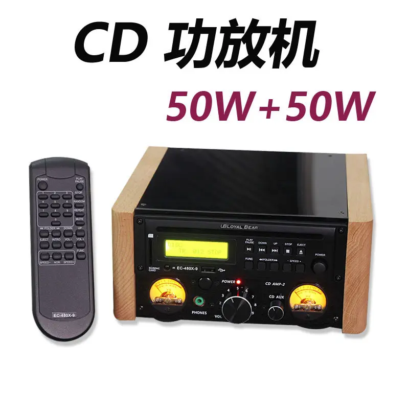 

CD-плеер с усилителем мощности, мини HIFI стерео комбо-усилитель звука