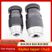 Cartridge B10 B12 B16 B18 Drill Chuck JT6 Chuck B22 Self Tightening Keyless chuck Tapper Chuck for Drilling Machine Tools