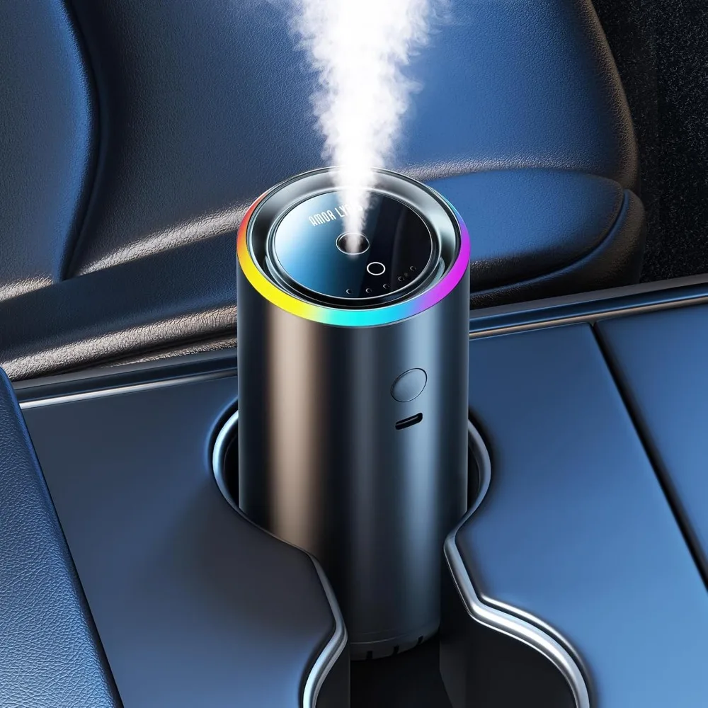 

Smart Car Air Freshener Diffuser, Car Fresheners Long Lasting, Car Diffuser with 100ml Capacity Essential Oil Last 6 Months, RGB