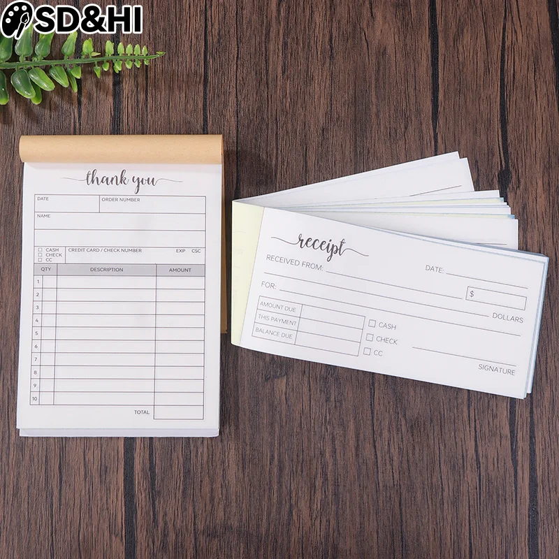 

Чековая книга из беглеродного бумаги. Чековая книга с благодарностью — Заказ продаж. Книга-фактура для малого бизнеса — (50 штук белого/желтого цвета)