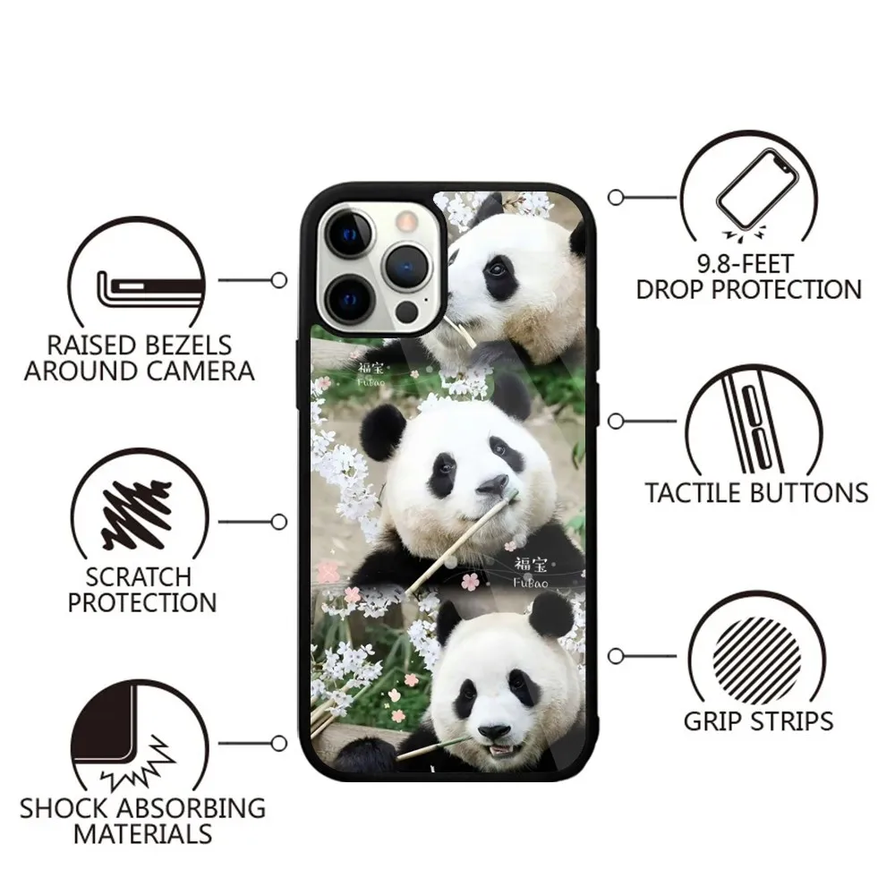 fubao panda   Phone Case Strong Magnetic For IPhone 15,14,13,Pro,Max,Plus,11,12,Mini For Magsafe Wireless Charging