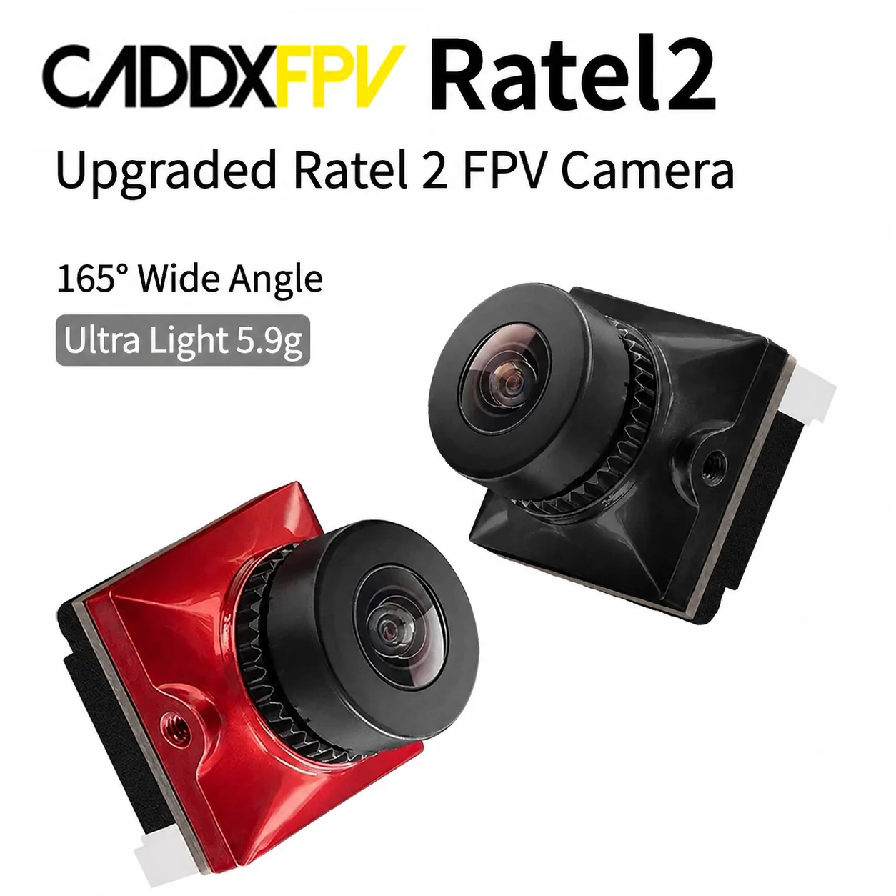 Caddx Ratel 2 V2 FPV Camera Ratel2 2.1mm Lens 16:9/4:3 NTSC PAL SwitchableBrand+Replacement Lens Micro RC FPV Drone Mode