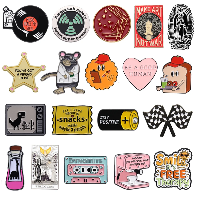 Not All Those Who Wander Are Lost Funny Quotes Enamel Pins Cartoon Brooch Lapel Clothes Badge Fashion Jewelry Gifts For Friends