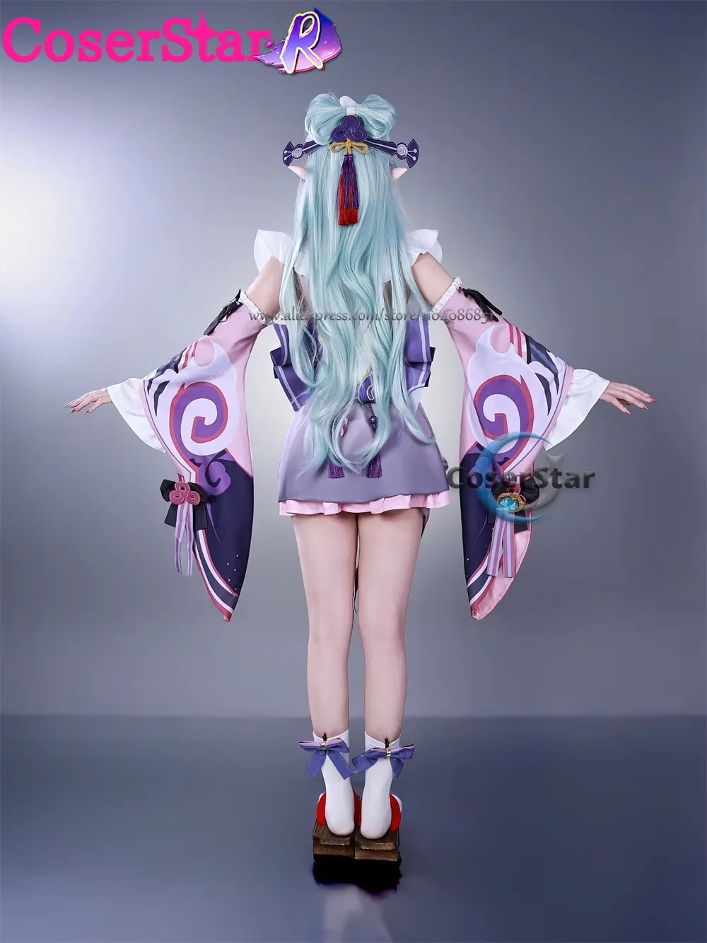Juego Genshin Impact Mizuki Yumemizuki disfraz de Cosplay Yumemizuki Mizuki vestido de Cosplay carnaval cómic animación fiesta peluca zapatos