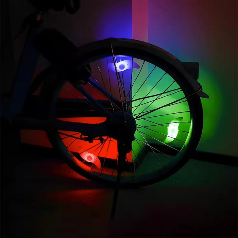 Bicycle Spoke Lights, Mountain Bike Willow Wire Lights, Colorful Hot Wheels Silicone Lights, Cycling Equipment Accessories