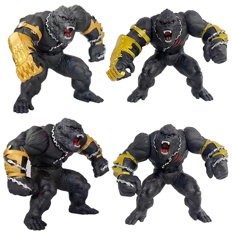 Caliente 9 cm aGodzilla vs King Konged 2 el nuevo imperio el ascenso del brazo robótico rugiente King Kong y cadena rugiente figura de King Kong