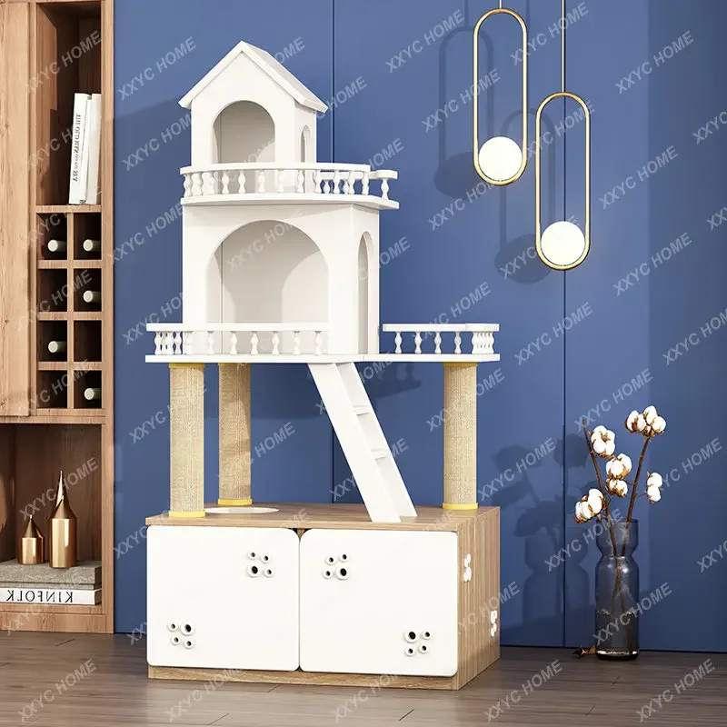 

Cat Climbing Frame Cat Nestree Integrated Jumping Platform Large Climber Villa Stable Young Scratching Pole Tower