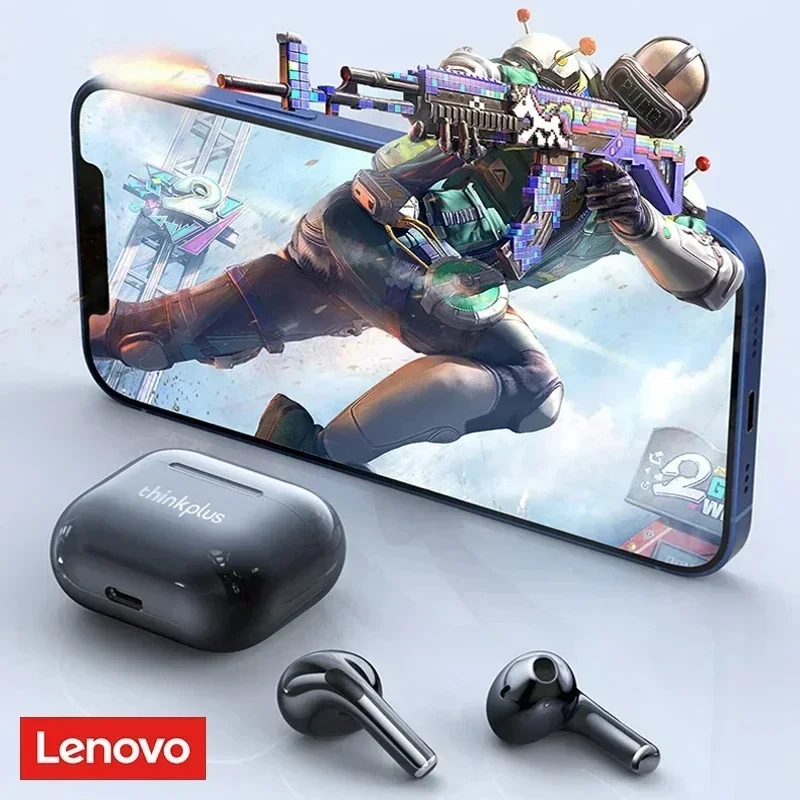 Original Lenovo LP40 Wireless Bluetooth 5.3 Headphones TWS LP40 Earphones Noise Reduction Sport Earbuds Touch Control With Mic