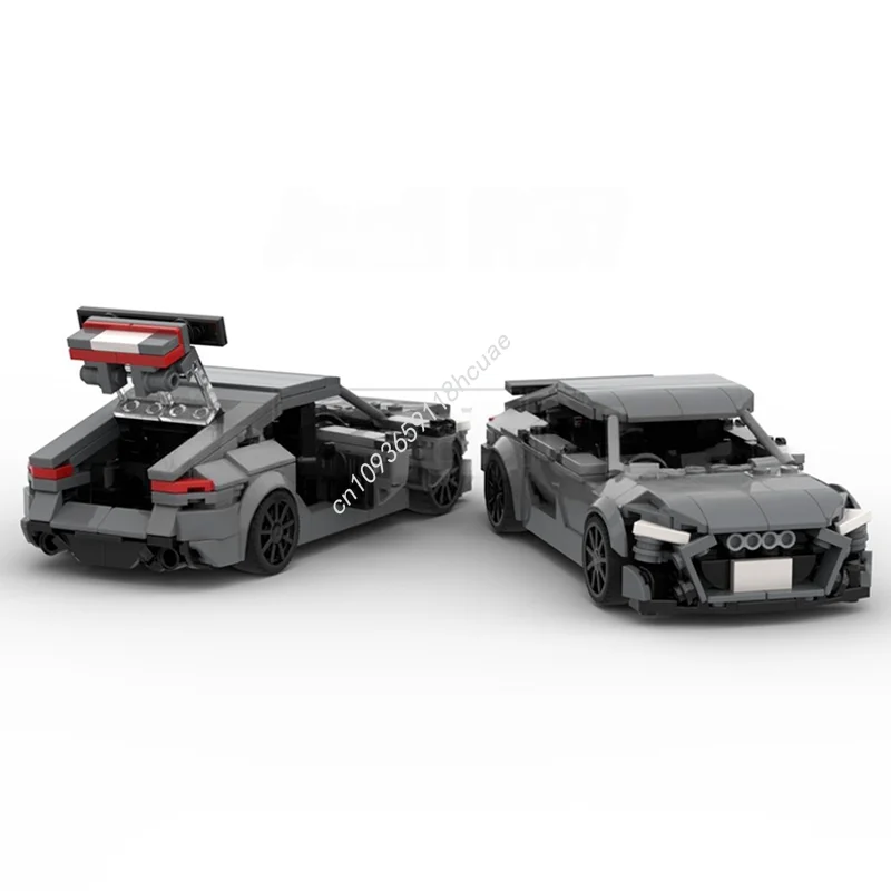 342 Uds. MOC Audi RS7 campeón de la ciudad supercarros modelo bloques de construcción juguetes creativos ladrillo DIY cumpleaños educación regalos de navidad
