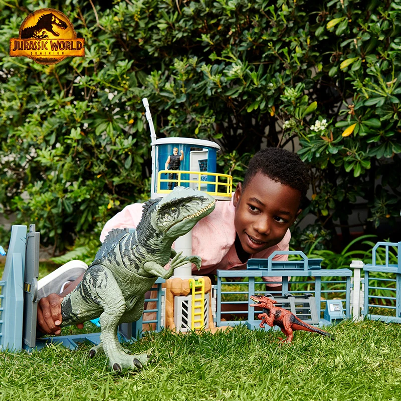 Original Jurassic World Dinosaur Figures with Motion and Sounds Movies Series Giganotosaurus Animal Figures Toys for Boys Gift