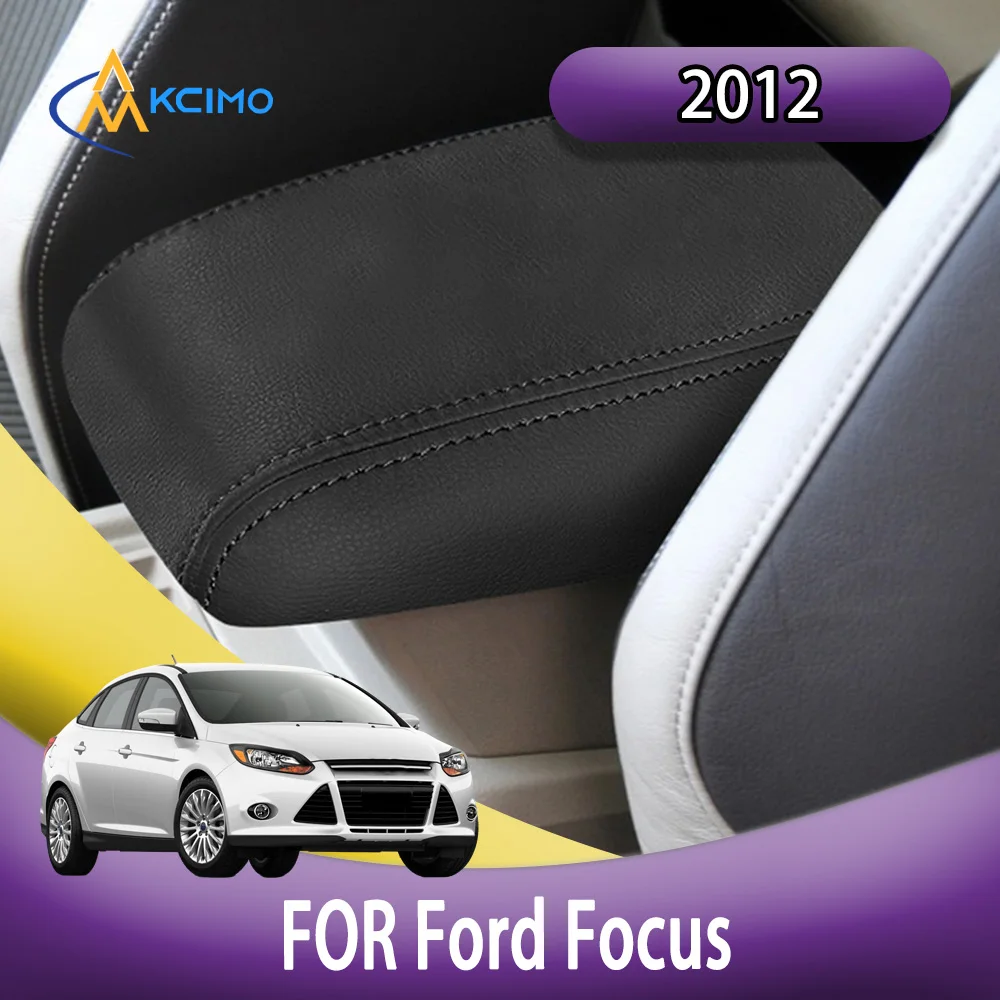 

Faux Leather Easy Clean Car Armrest Box Center Console Lid Armrest Cover Car Accessories For Ford Focus 2012