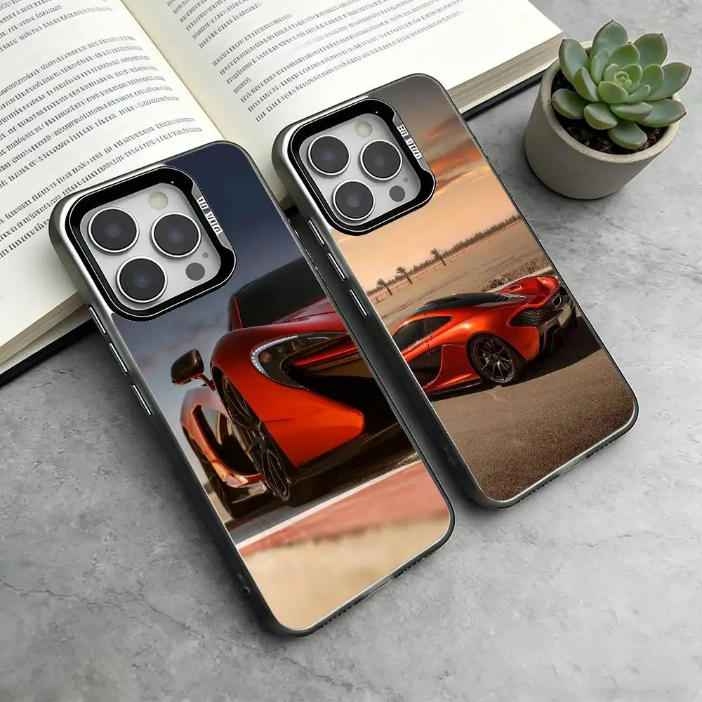 

H-Hypercar P1 Phone Case For iPhone 17,16,15,14,13,12,11 Plus,Pro Max,XS,Colored Silver Plated Inside Cover